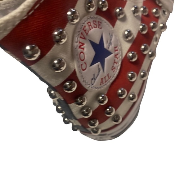 WOMEN Converse CTAS Studded Americana High Top sneakers size 7 like new - Picture 3 of 6